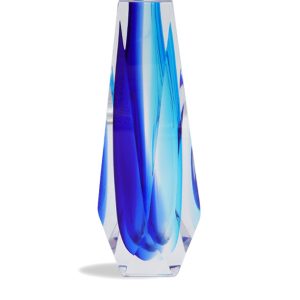 Drop Vase - Cobalt and Light Blue