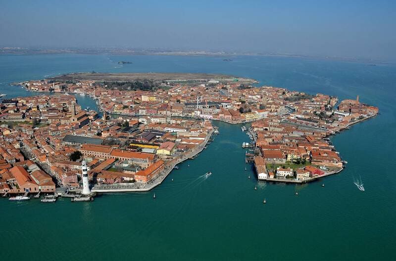 Above image of Murano, the island of the glass makers of Venice